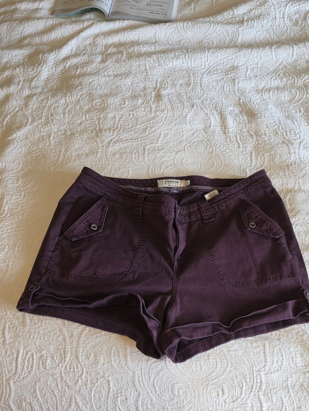 torrid Eggplant Purple Utility Cargo Shorts